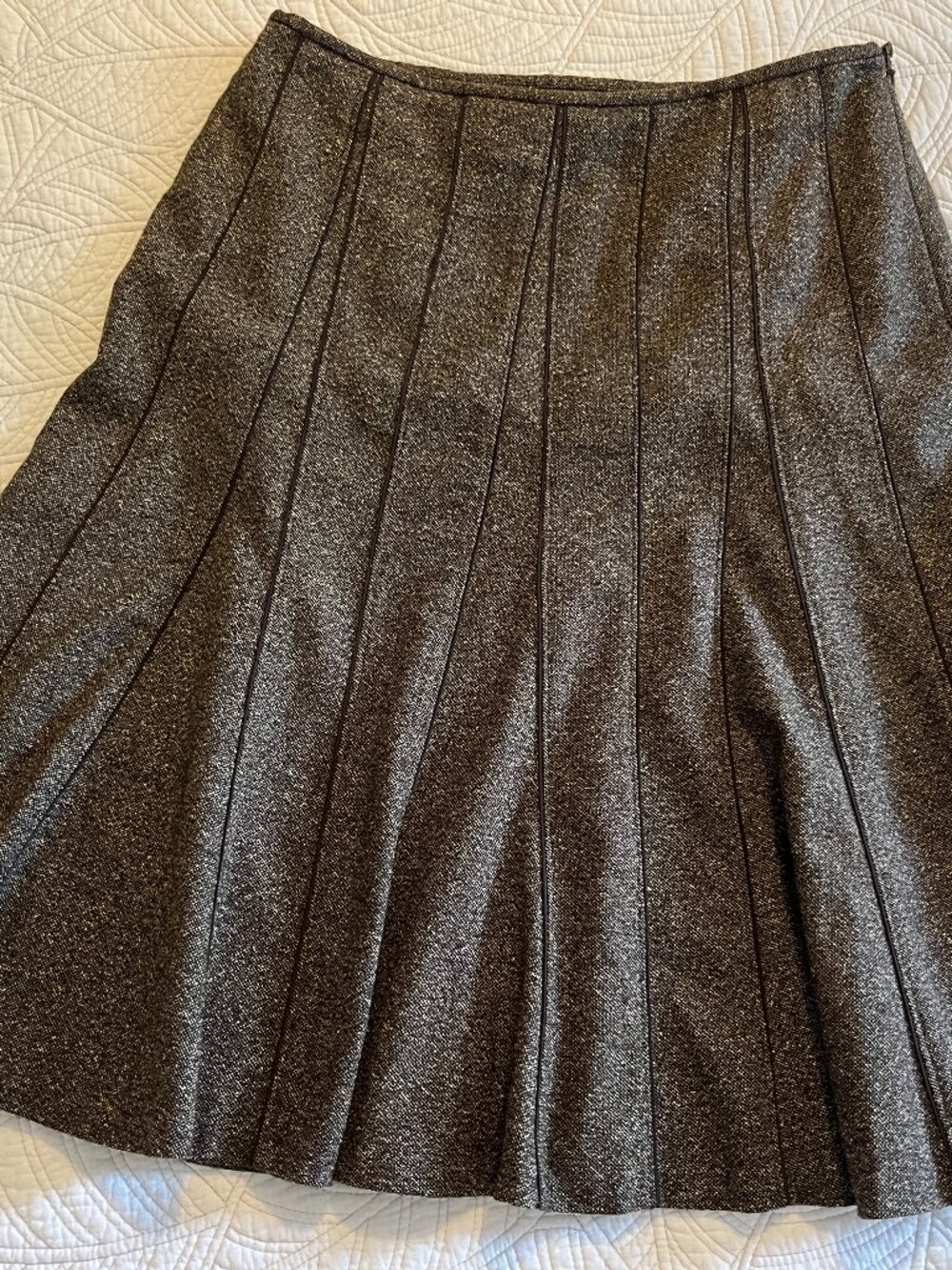 ANN TAYLOR MISSES SZ 8 WOOL BLEND LINED FLARED SKIRT